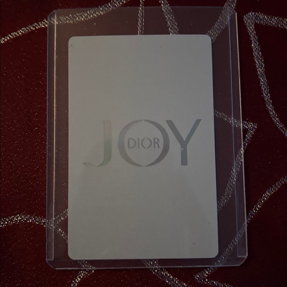 Dior JOY Card Holder in White